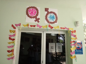 Decoração sexo seguro na US Bairro República