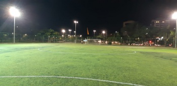 Iluminação do campo de futebol da Curva da Jurema