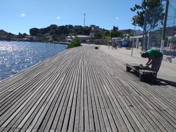 Manutenção deque de São Pedro