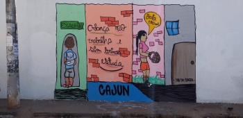 Cajun: Conclusão do grafite em Nova Palestina