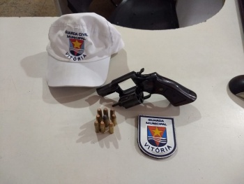 Arma apreendida na Operação Força Pela Vida