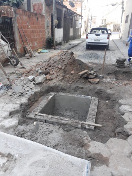 Construção de PV na Rua das Manilhas em Nova Palestina