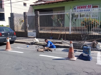 troca de grelha na Av Cel José Martins de Figueiredo em tabuazeiro