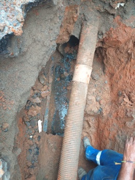 reparo em rede na rua tenente setubal em são benedito