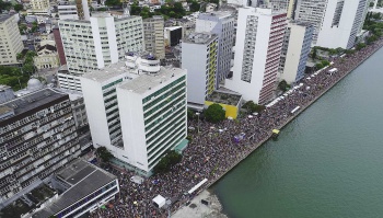 Avenida Beira Mar no Carnaval do Centro 2020