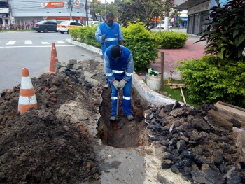 Serviço finalizado hoje na Eugênio Netto na praia do Canto. No Âmbito da Central 05