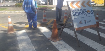 Recuperação em rede de drenagem na Avenida Joubert de Barros esquina com a Rua Chafic Murad no bairro Bento Ferreira