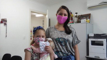 Participantes do desafio receberam máscaras de proteção