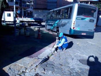 Praça de São Cristovão reparos