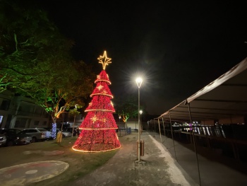 Iluminação de Natal no Museu do Pescador