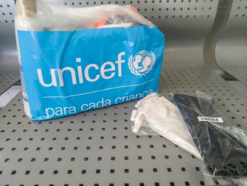 Entrega de kits prevenção a COVID para famílias em parceria com UNICEF - UBS Forte São João