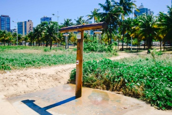 Praia da Guarderia - Chuveiro público