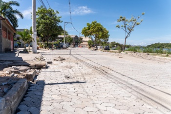 Obras de urbanização em Santo Antônio