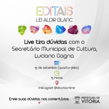 Arte dos Editais da Aldir Blanc