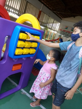 Visita das famílias ao Cmei