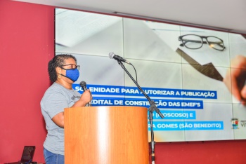 Solenidade de autorização da publicação do edital de construção de novas EMEF