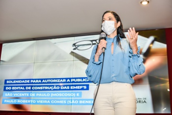 Solenidade de autorização da publicação do edital de construção de novas EMEF