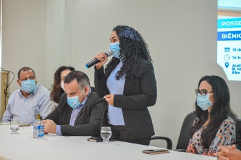 Posse dos Conselheiros de Saúde no auditório da ETSUS
