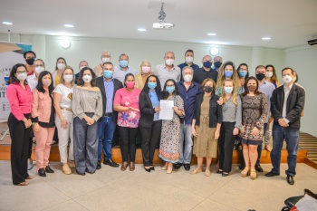 Posse dos Conselheiros de Saúde no auditório da ETSUS
