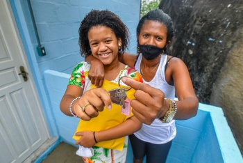 Entrega de casa bairro Conquista