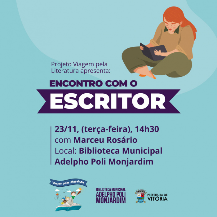 Encontro com o Escritor de novembro recebe o autor Marceu Rosário
