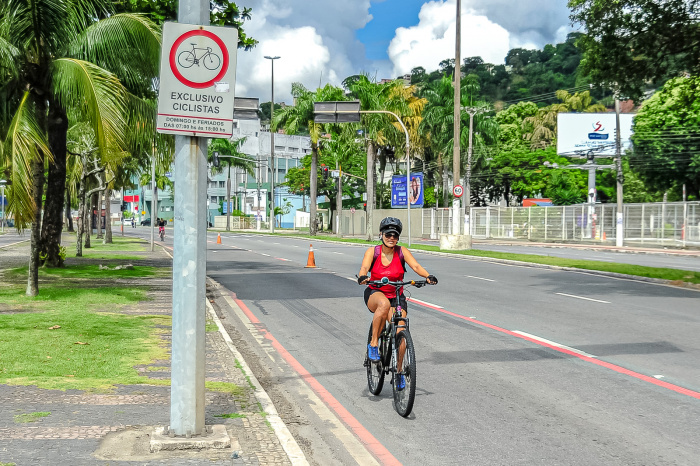 Ciclovia e Ciclofaixa na Avenida Beira-Mar