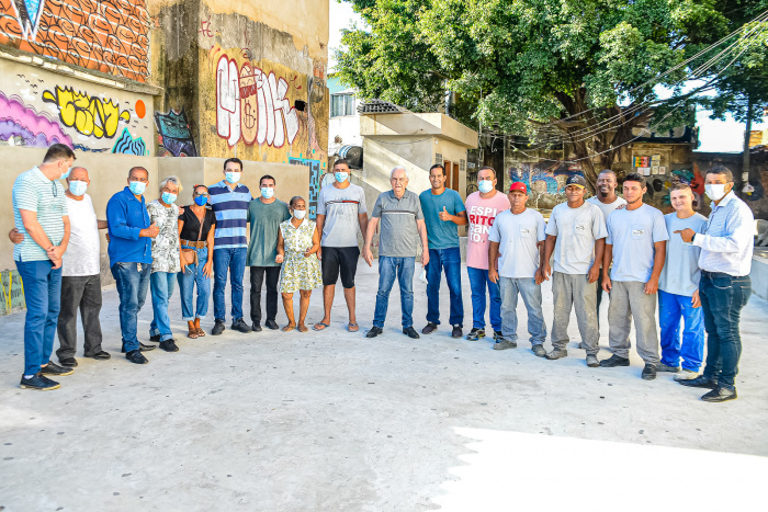 Visita à Obra da Quadra do Bairro Alto Santa Helena (Morro da Garrafa