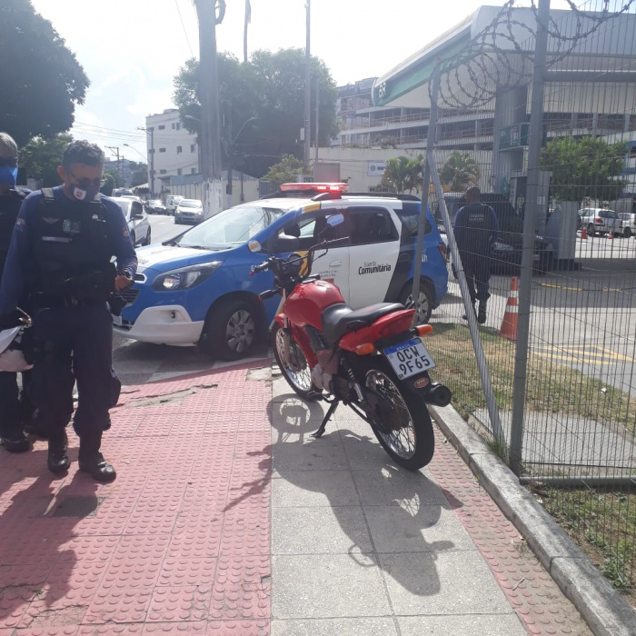 Veículo recuperado pela Guarda Municipal