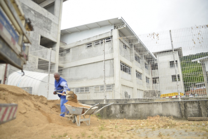 Construção do novo prédio da EMEF Paulo Feire