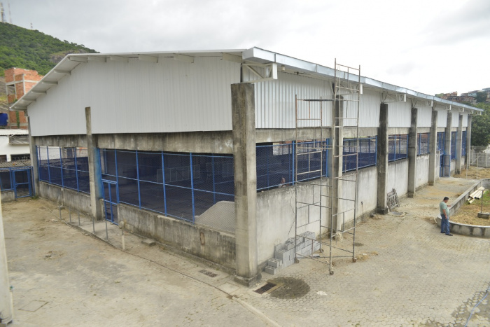 Construção do novo prédio da EMEF Paulo Feire