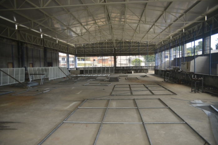 Construção do novo prédio da EMEF Paulo Feire