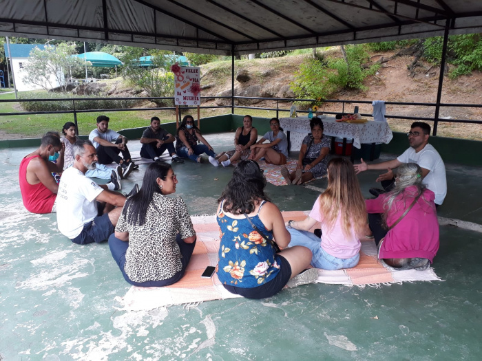 Atividade com mulheres do Caps Ilha