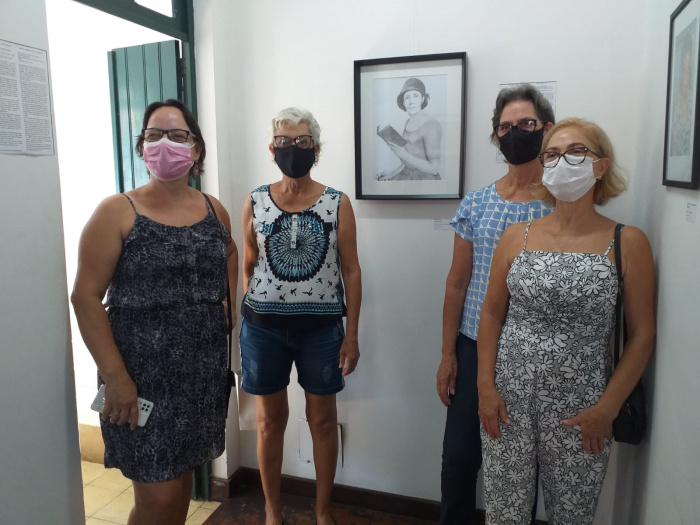 Família da homenageada Anna Teubner Lyrio esteve presente ao evento.