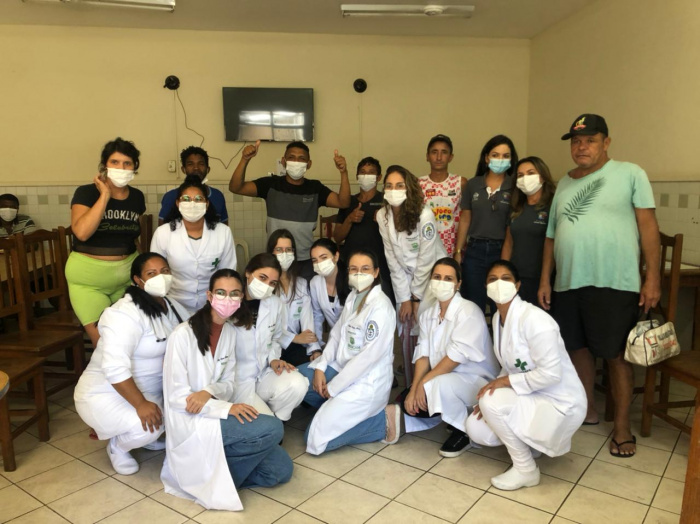 Ação de saúde no Albergue para migrantes