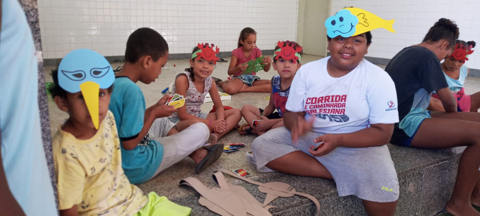 Mangueando na Educação Cajun de Nova Palestina