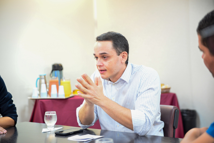 Recepção dos professores que receberam o premio "Escola que Colabora