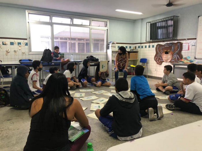 Mangueando na Educação desenvolve atividades na escola Moacyr Avidos