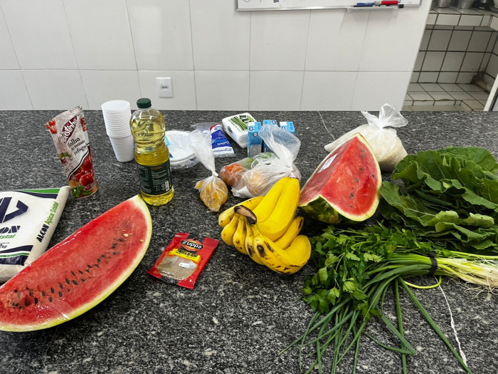 Oficina de aproveitamento de alimentos na UIP