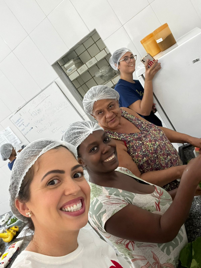 Oficina de aproveitamento de alimentos na UIP