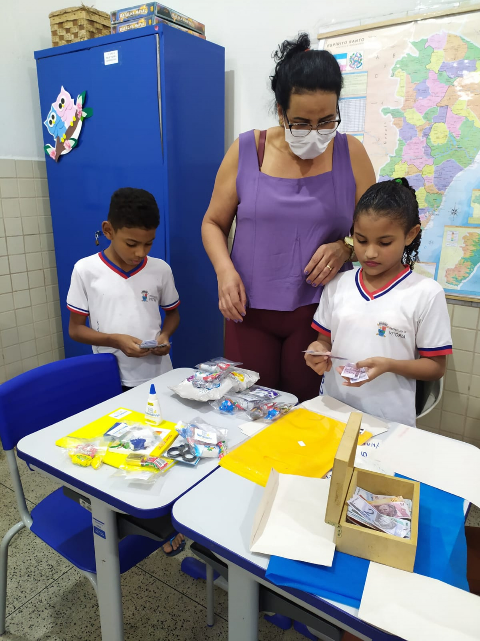 Sala de aula para aprender matemática