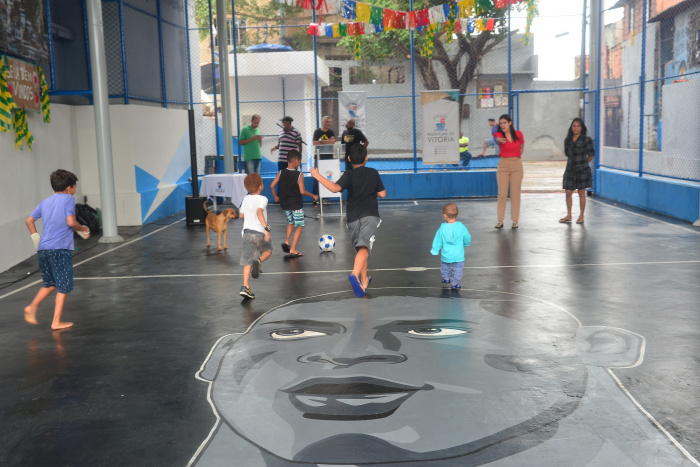 Inauguração da Cobertura da Quadra do Morro da Garrafa
