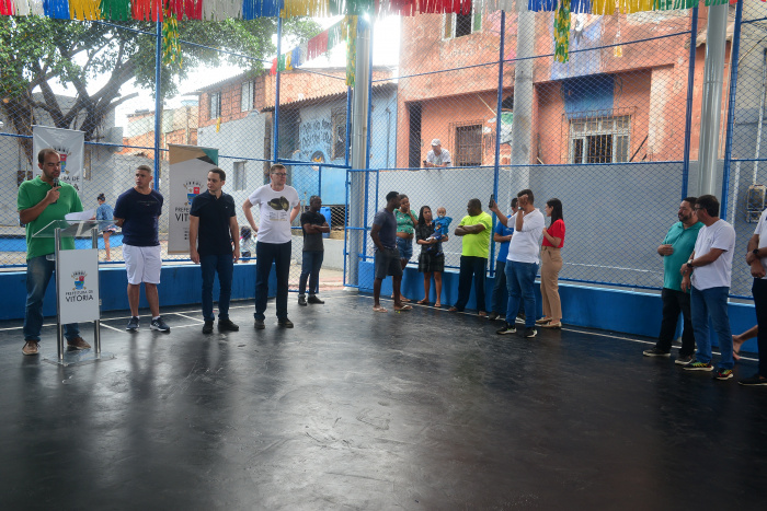 Inauguração da Cobertura da Quadra do Morro da Garrafa