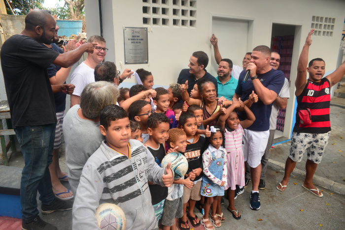 Inauguração da Cobertura da Quadra do Morro da Garrafa