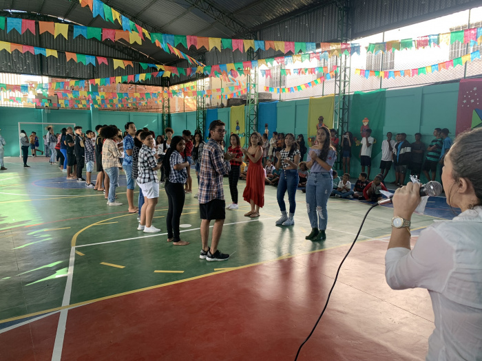 Festa cultural, dia do estudante e reinuguração da quadra na Emef PAN