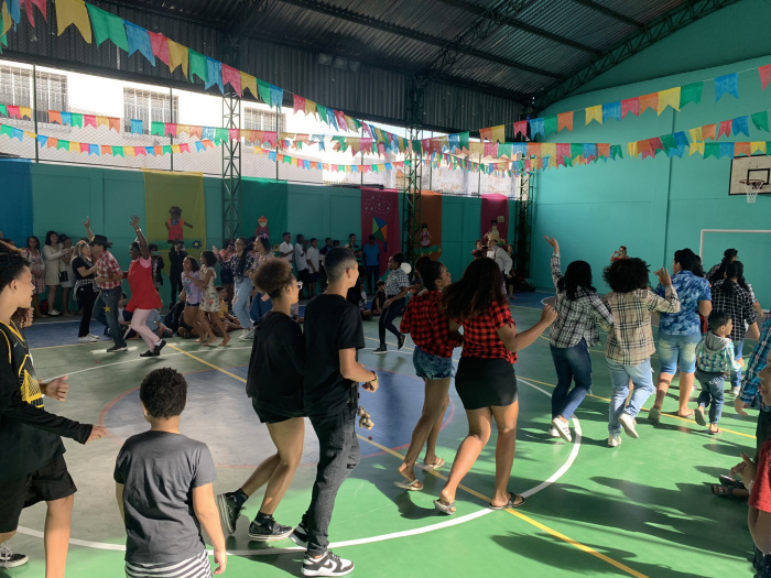 Festa cultural, dia do estudante e reinuguração da quadra na Emef PAN