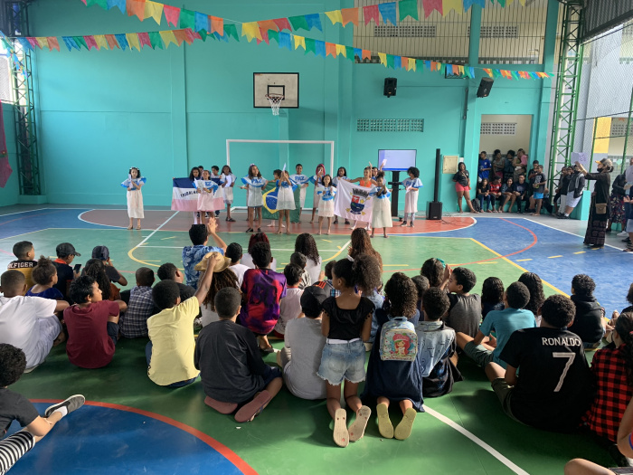 Festa cultural, dia do estudante e reinuguração da quadra na Emef PAN