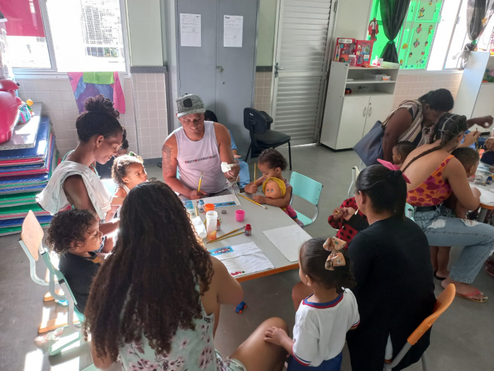 Dia da família fortalece vínculo da comunidade escolar com Cmei em Santos Dumont