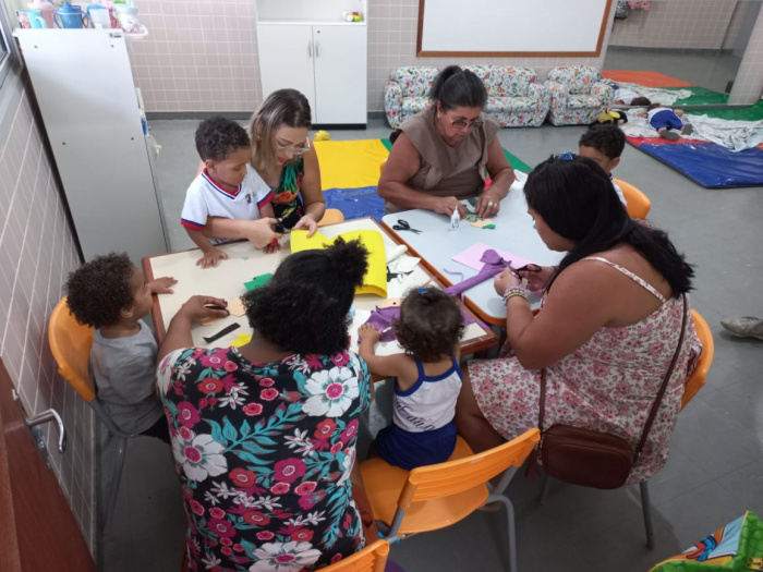 Dia da família fortalece vínculo da comunidade escolar com Cmei em Santos Dumont