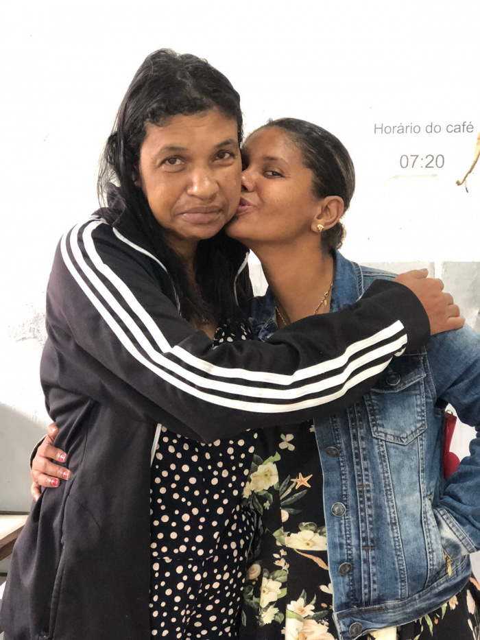 Encontro com as famílias no Centro Pop - Ana Cristina Souza Umbelino e Dayana Mary Souza Umbelino