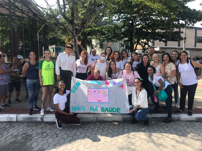 Caminhada pela Saúde Mental na orla de Santo Antônio